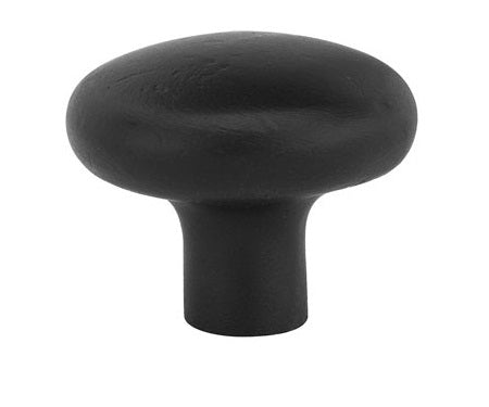Emtek Sandcast Bronze Round 1 3/4 Inch Cabinet Knob in Medium Bronze Flat Black