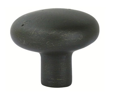 Emtek Sandcast Bronze Round 1 1/4 Inch Cabinet Knob in Medium Bronze Medium Bronze