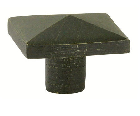 Emtek Square 1 1/4 Inch Cabinet Knob Medium Bronze