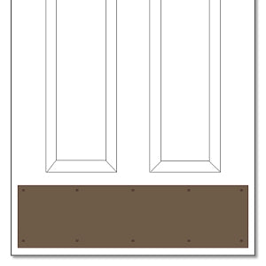 Brown Plastic Kickplate