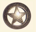 Bucksnort Sheriff Star Cabinet Knob
