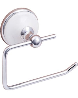 SureLoc Brighton Series Paper Holder in Polished Chrome with White Porcelain Rosette