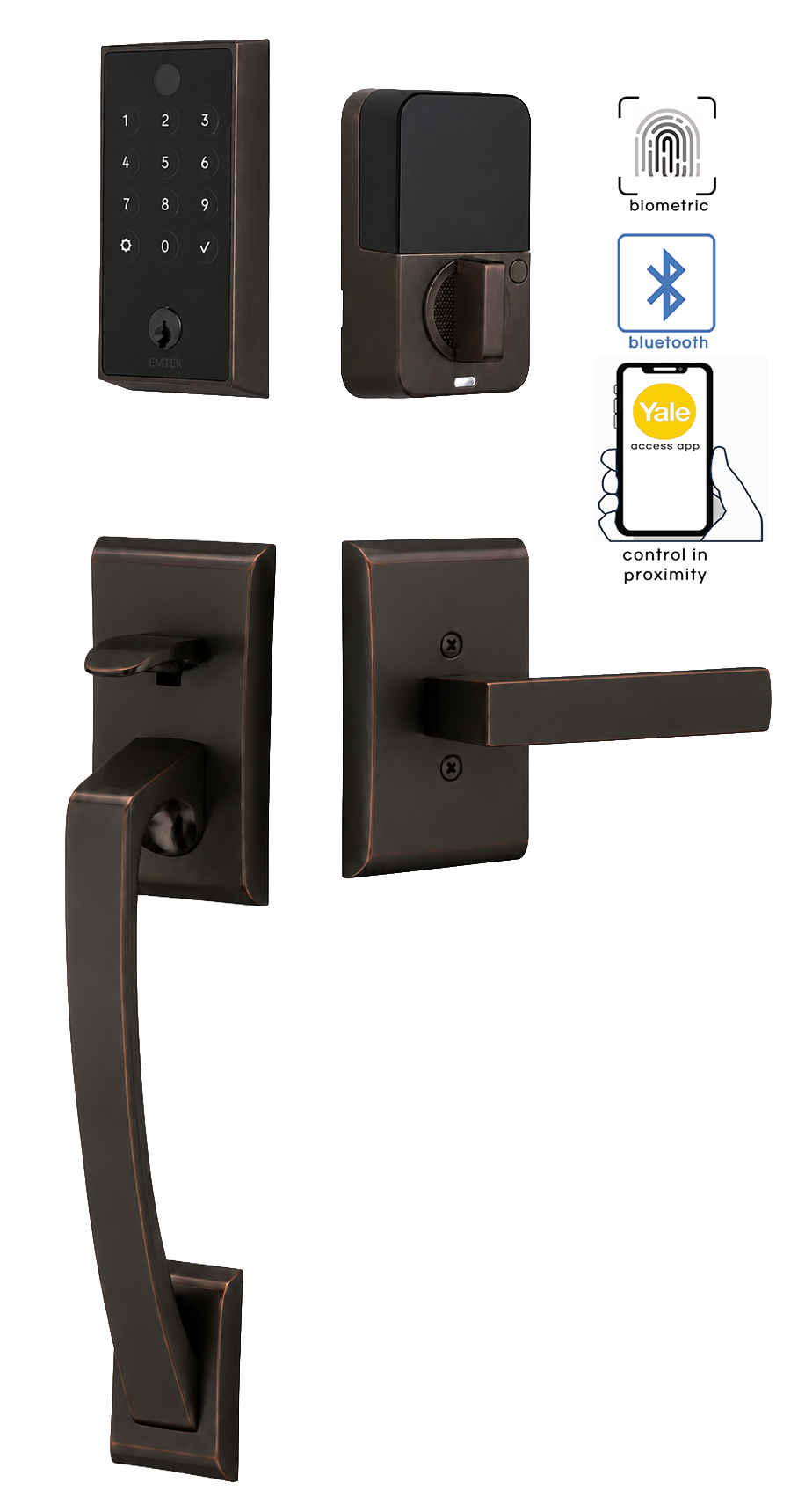 Emtek Ares Entrance Handleset