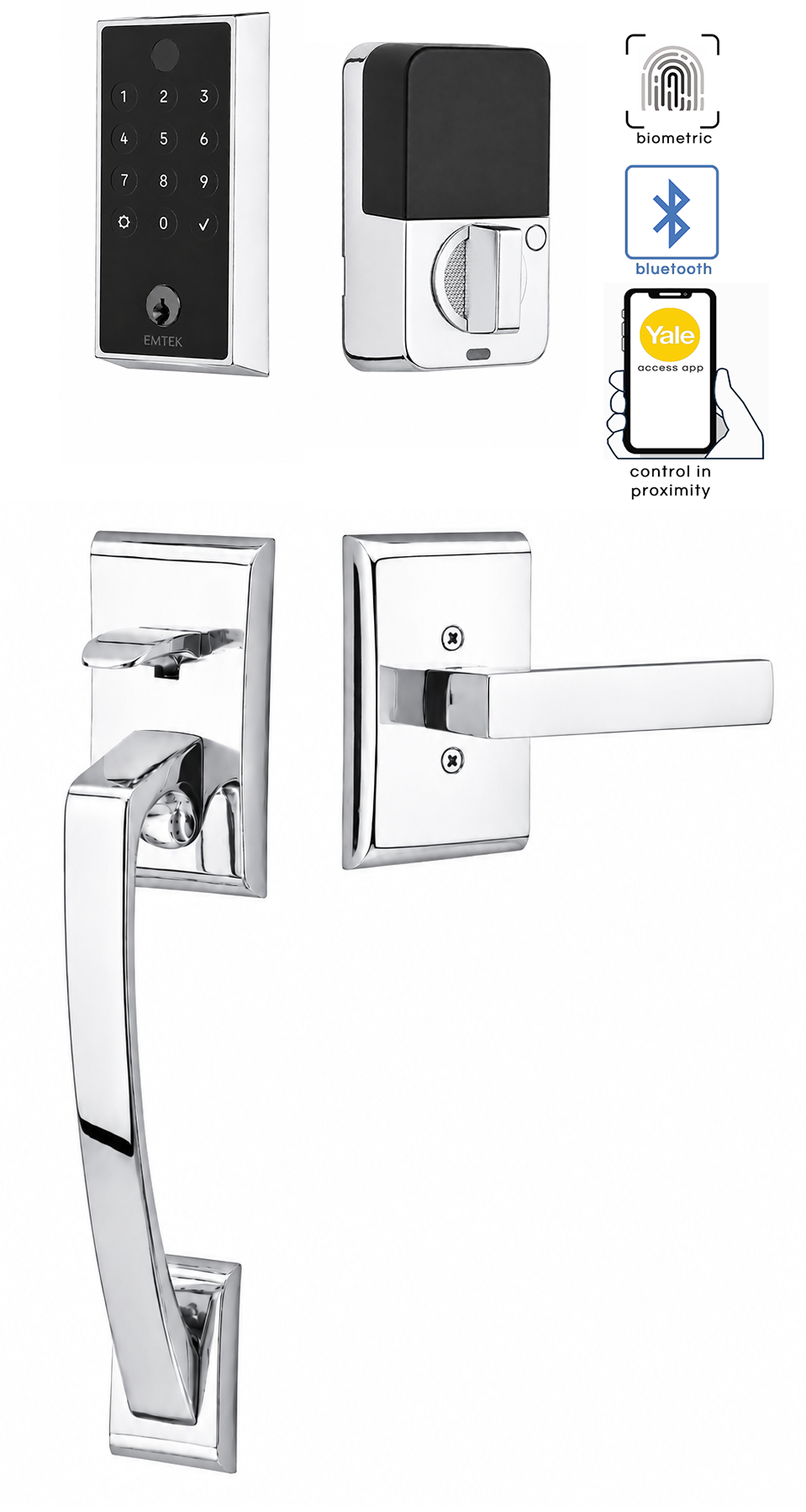 Emtek Ares Entrance Handleset