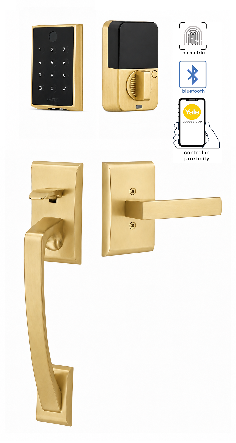 Emtek Ares Modern Lower Half Only