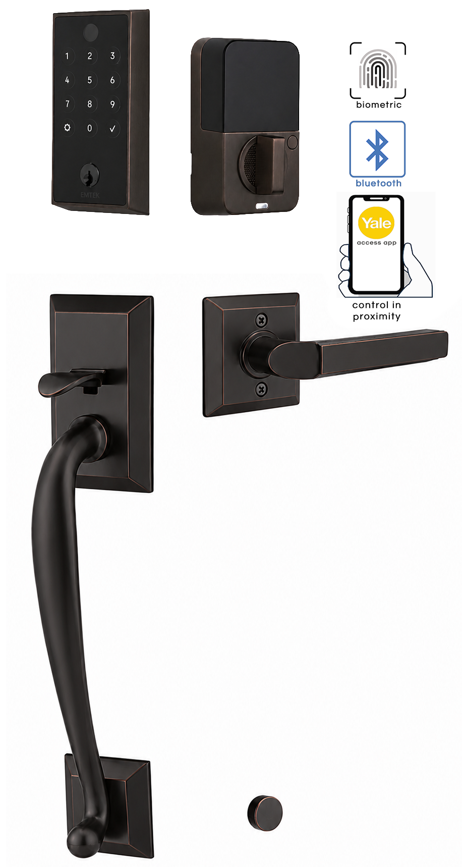 Emtek Franklin Empowered 2 Entry Handleset