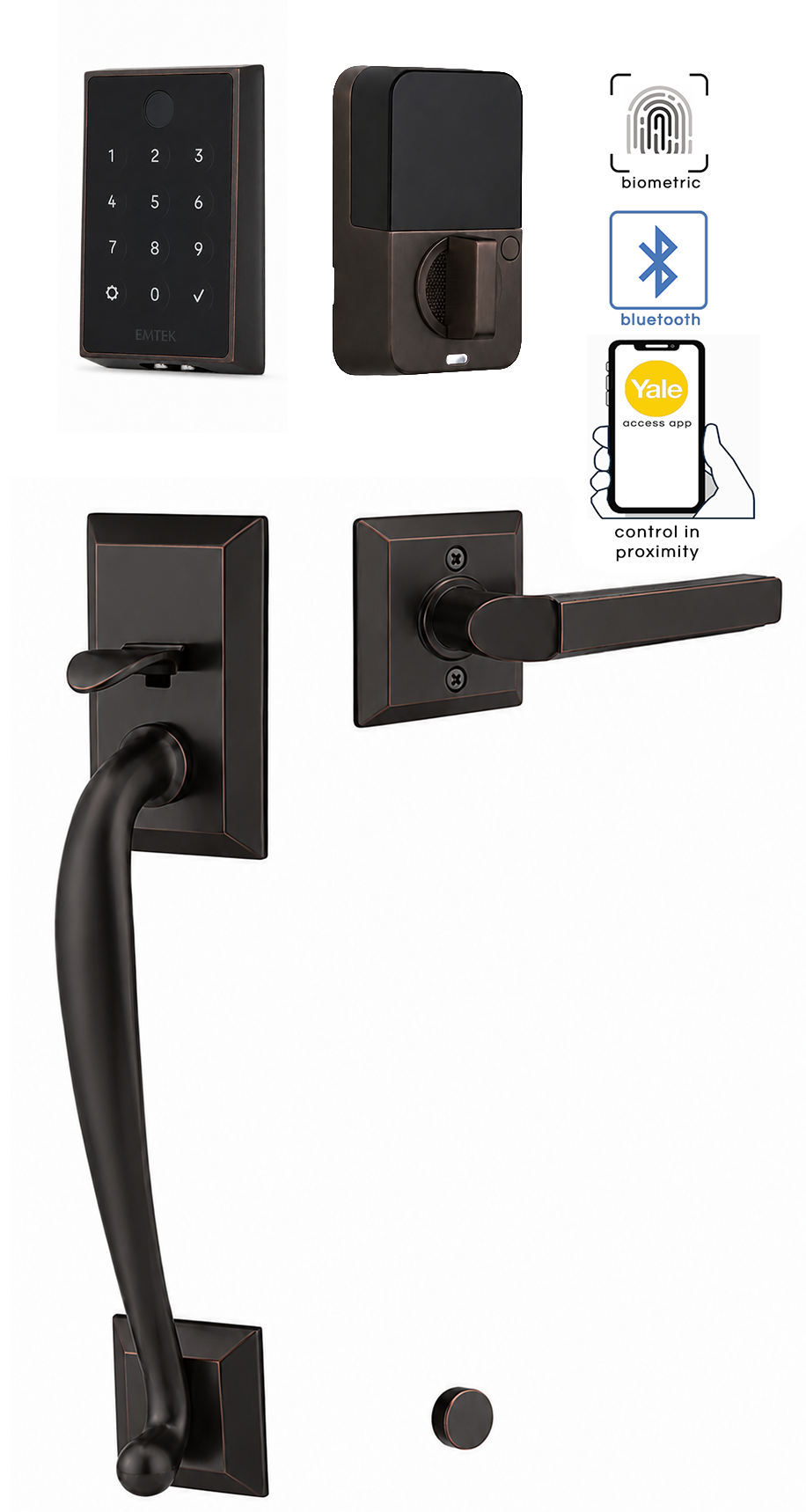 Emtek Franklin Empowered 2 Entry Handleset
