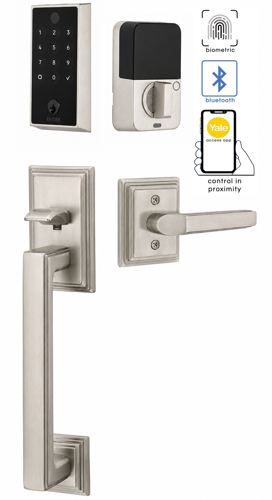Emtek Hamden Entrance Handleset