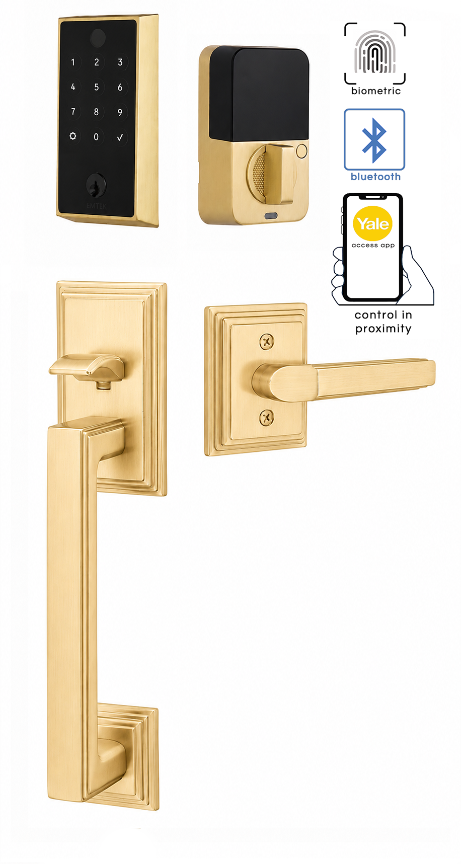 Emtek Hamden Entrance Handleset