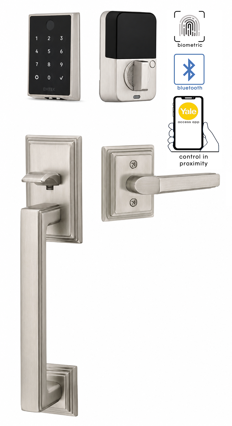 Emtek Hamden Entrance Handleset