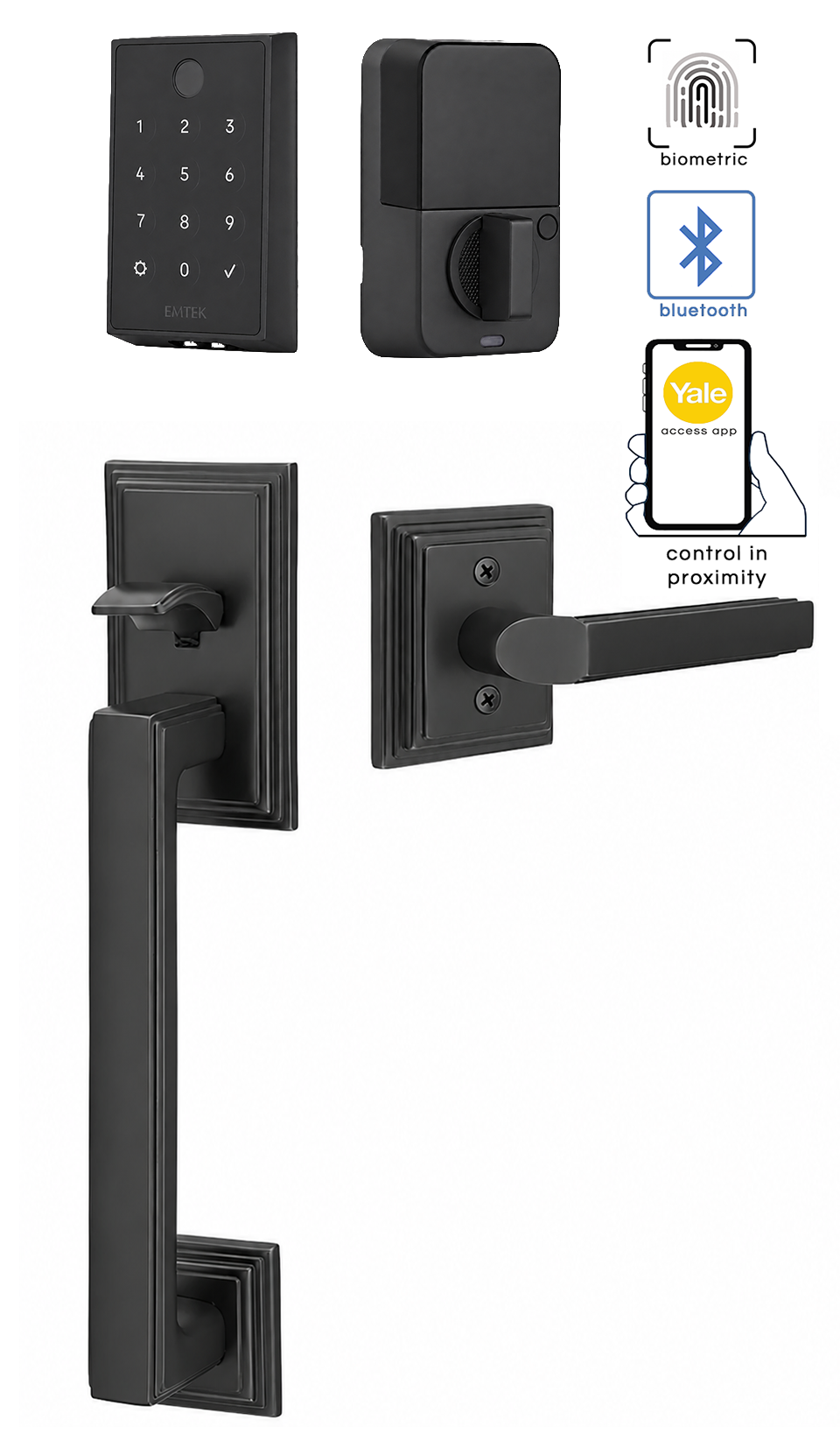 Emtek Hamden Entrance Handleset
