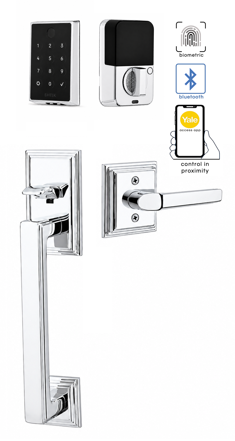 Emtek Hamden Entrance Handleset