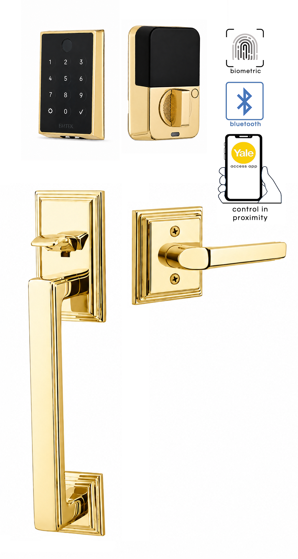 Emtek Hamden Entrance Handleset