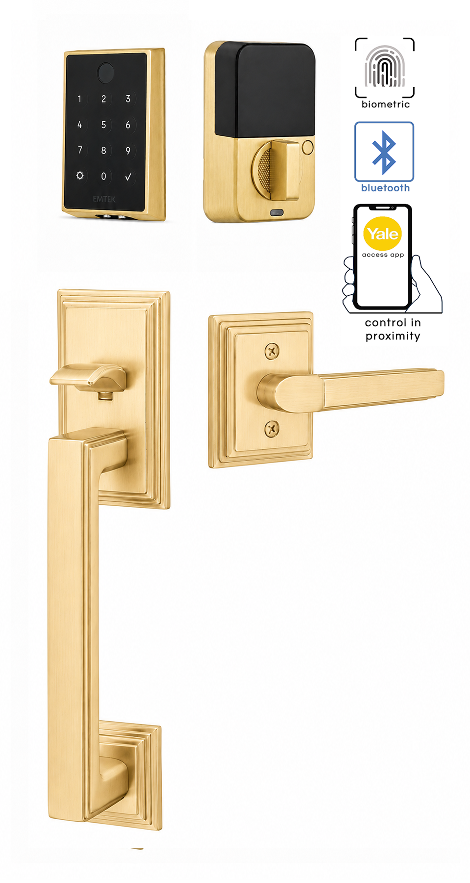 Emtek Hamden Entrance Handleset