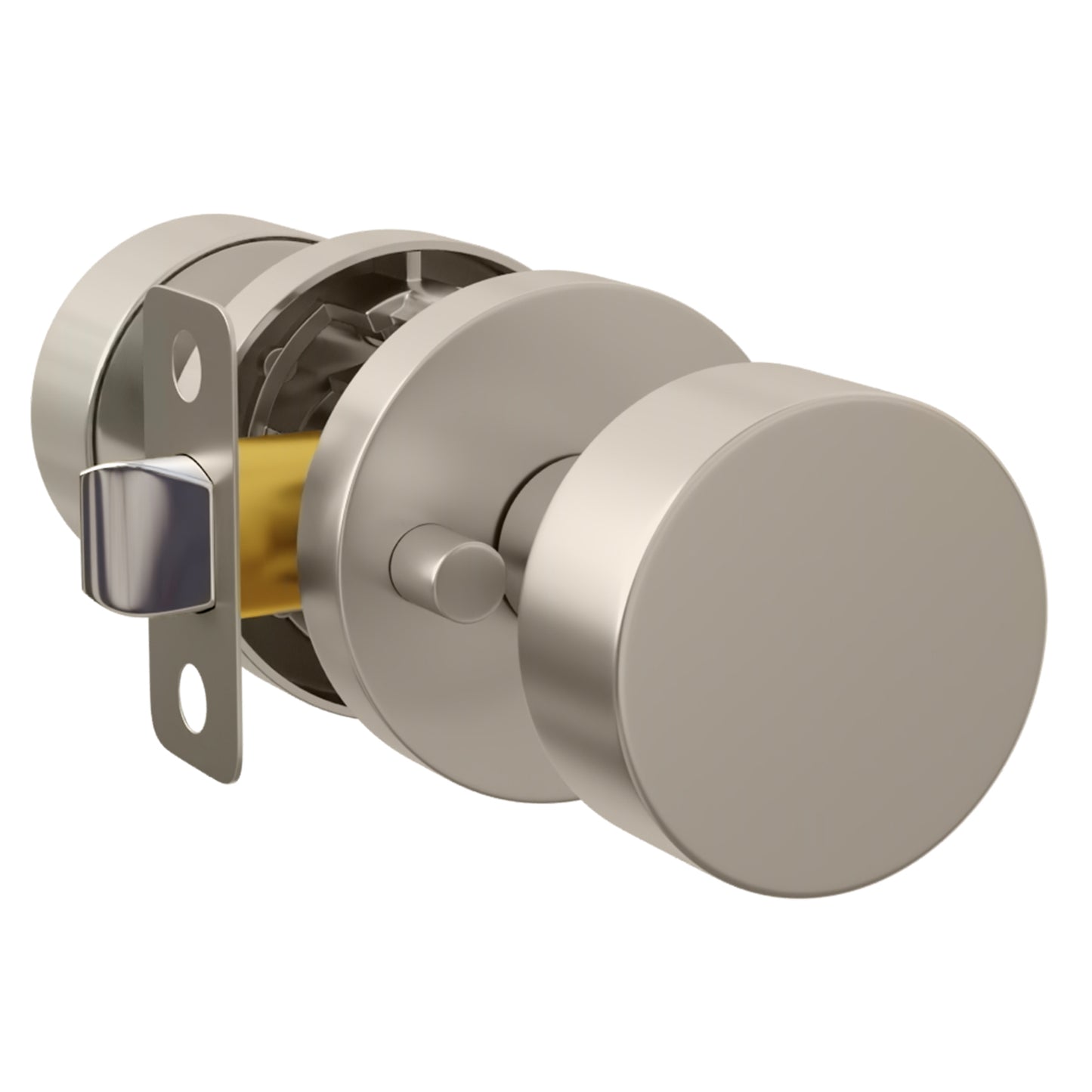 Mega Handles Buena Privacy Satin Nickel