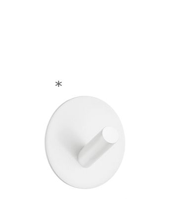 Beslagsboden Design Single Hook In White