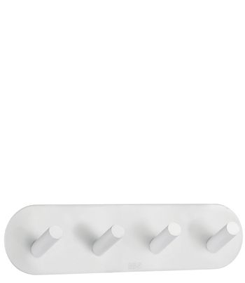 Beslagsboden Design Rounded Quadruple Hook In White