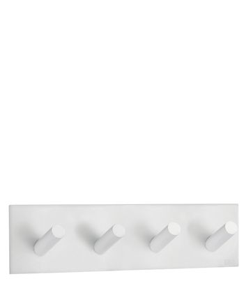Beslagsboden Design Steel Square Self-Adhesive Quadruple Hook - White