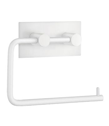 Beslagsboden Design Steel Square Toilet Roll Holder In White Stainless Steel
