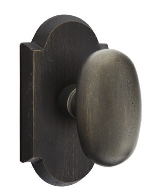 Emtek Bronze Egg Sandcast knob - Style #1 Rosette