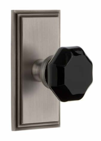 Grandeur Carre Plate with Lyon Knob