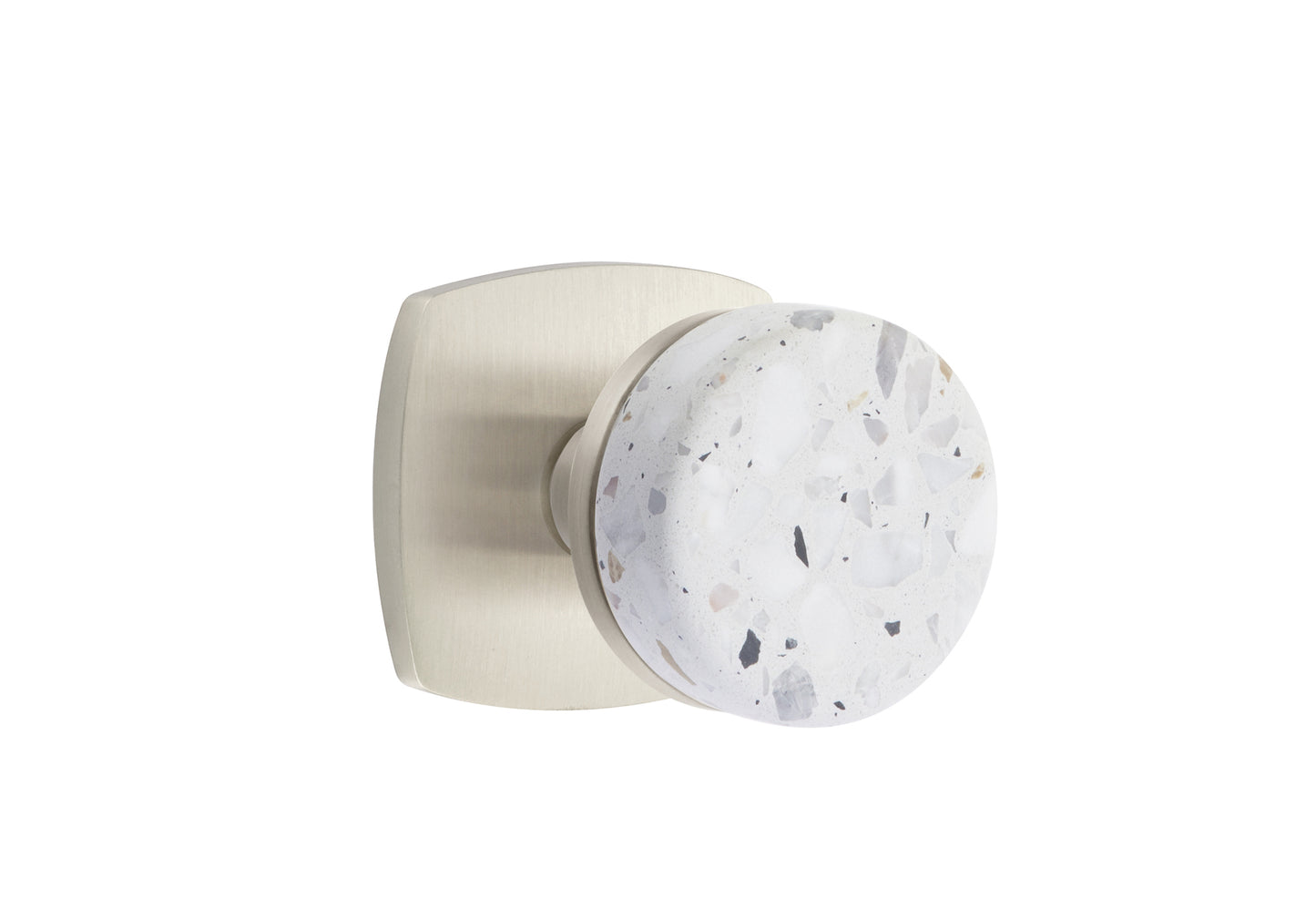 Emtek Light Terrazzo Interior Mortise Knob with Urban Rosette