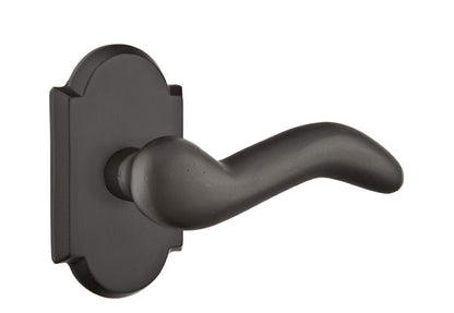 Emtek Sandcast Bronze Cody Lever with Style 1 Rosette
