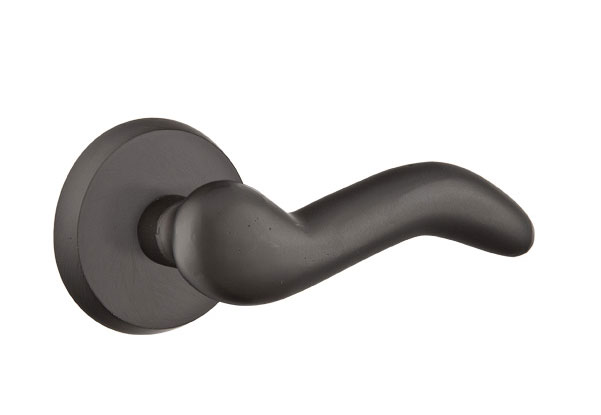 Emtek Sandcast Bronze Cody Lever with Style 2 Rosette
