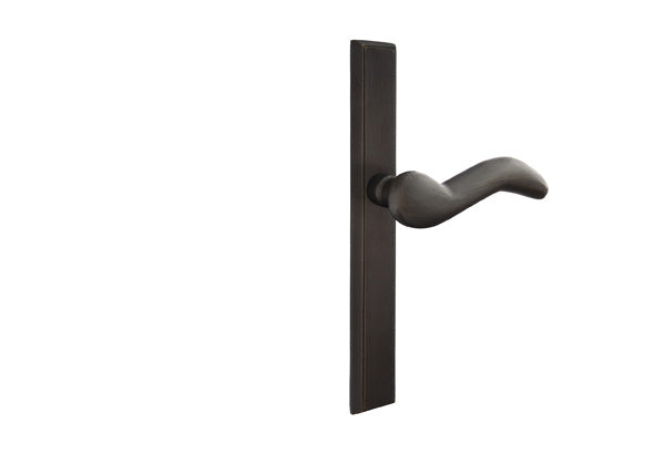 Emtek Configuration 1 1 1/2" x 11" Rectangular Sandcast Multipoint Lock Trim Medium Bronze