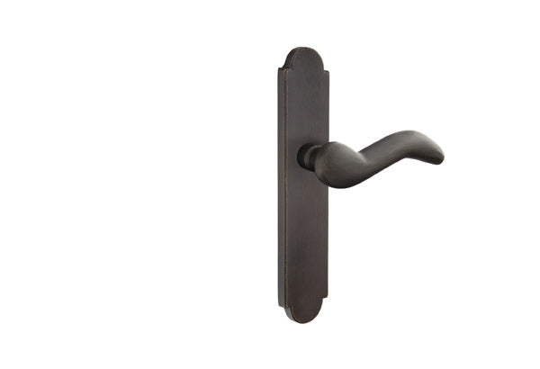Emtek Configuration 3 - 2"X10" Arched Sandcast Multipoint Lock Trim Medium Bronze
