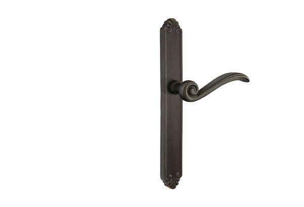 Emtek Configuration 3 Cast Bronze Tuscanu 1 1/2 x 11 Inch Multi Point Lock Trim Medium Bronze