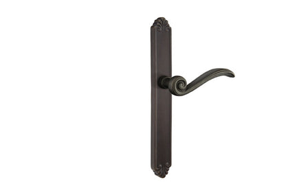 Emtek Configuration 3 Cast Bronze Tuscanu 1 1/2 x 11 Inch Multi Point Lock Trim Medium Bronze
