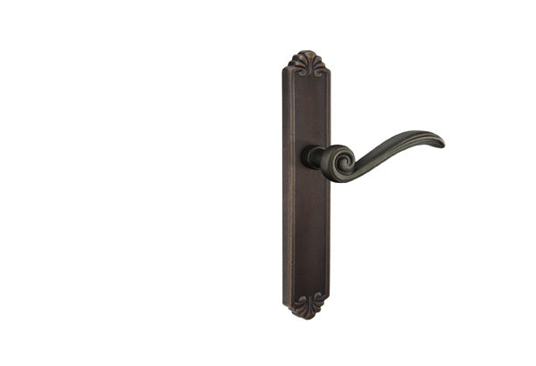 Emtek Configuration 3 Cast Bronze Tuscany 2X10 Multi Point Lock Trim Only