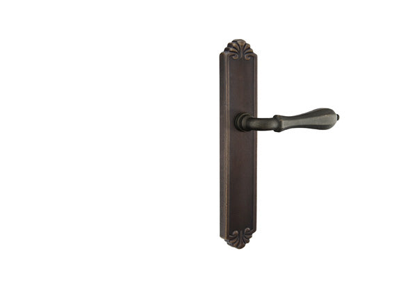 Emtek Configuration 3 Cast Bronze Tuscany 2X10 Multi Point Lock Trim Only