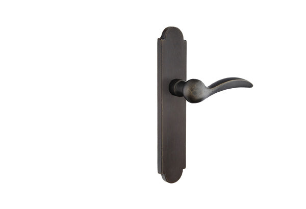 Emtek Configuration 5 - 2"X10" Arched Sandcast Multipoint Lock Trim Durango
