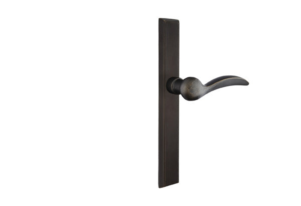 Emtek Configuration 5 1 1/2" x 11" Rectangular Sandcast Multipoint Lock Trim Durango Lever