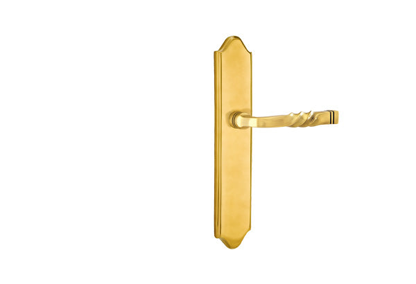 Emtek Configuration 5 2x10 Multi Point Lock - Brass Concord Plate  Trim Only