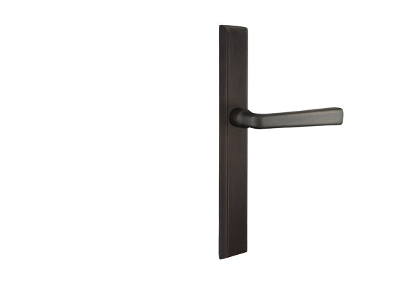 Emtek Configuration 6 Sandcast Rectangular 1 1/2 x 11 Inch Multi Point Lock Trim Cimarron Lever