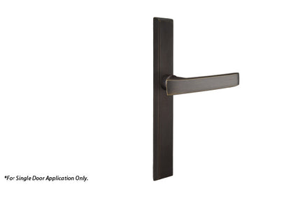 Emtek Configuration 6 Sandcast Rectangular 1 1/2 x 11 Inch Multi Point Lock Trim Yuma Lever