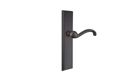 Emtek Configuration 6 Sandcast Rectangular 2x10 Multi Point Lock Trim Teton Lever
