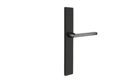 Emtek Configuration 6 Modern 1 1/2 x 11 Inch Multi Point Lock Trim Flat Black