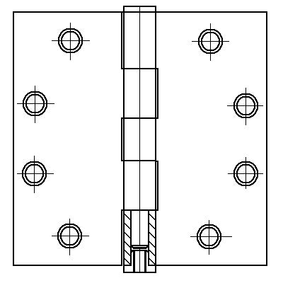 Advantage Commercial Grade Plain Bearing Hinge