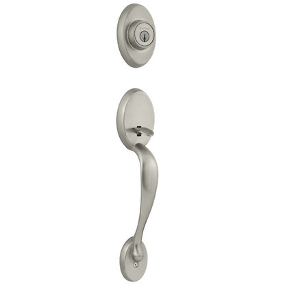 Kwikset Chelsea Handleset in Satin Nickel