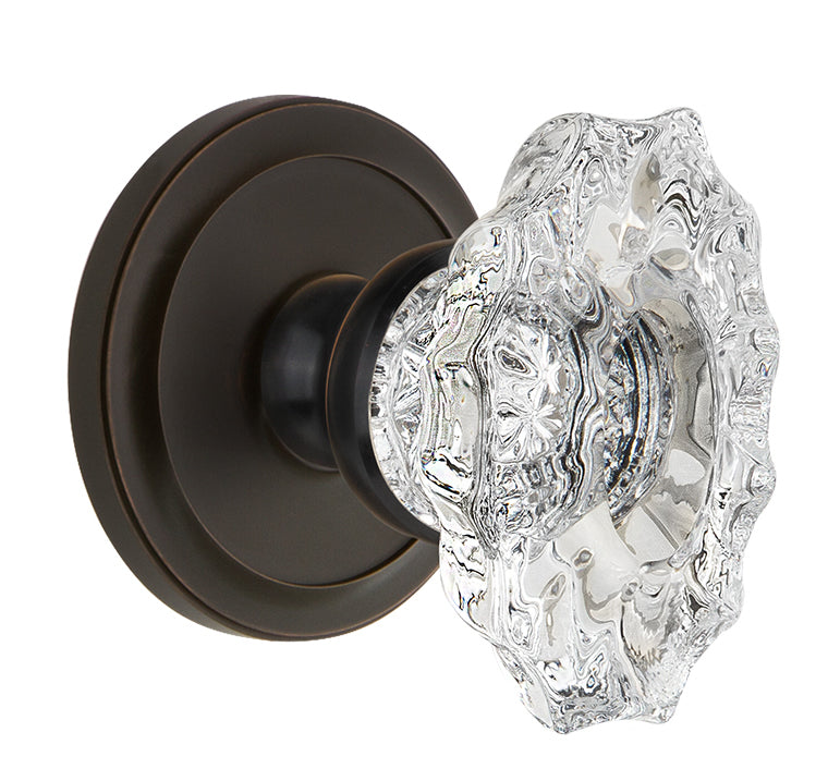 Grandeur Circulaire Rosette with Biarritz Knob