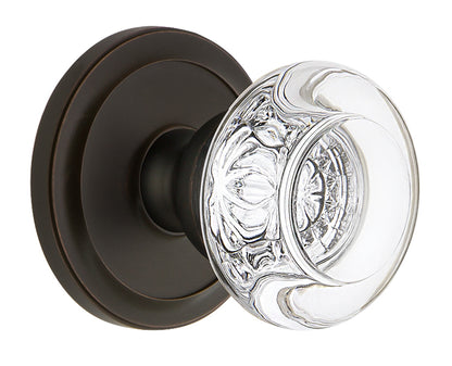 Grandeur Circulaire Rosette with Bordeaux Knob