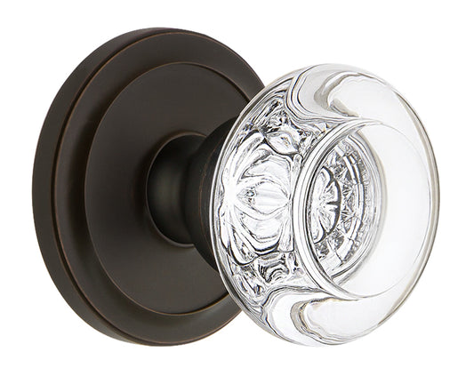 Grandeur Circulaire Rosette with Bordeaux Knob