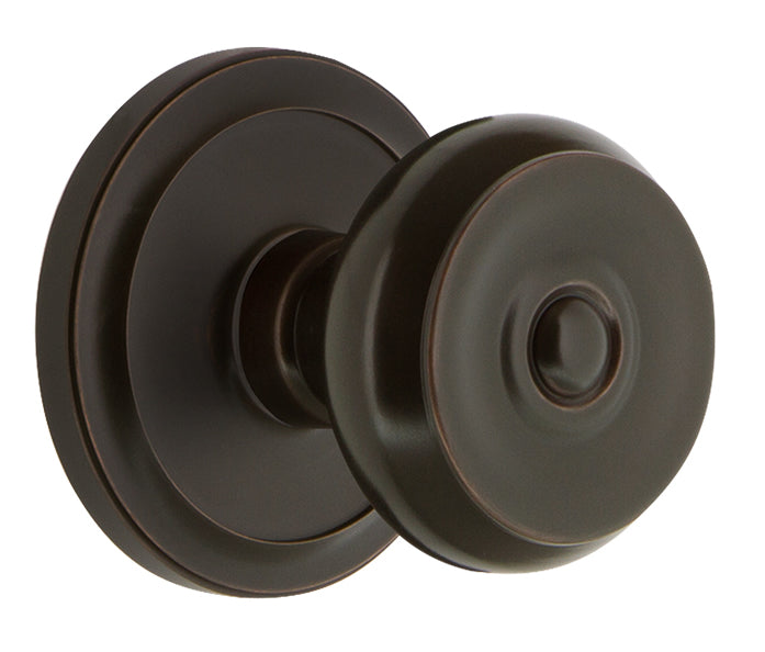 Grandeur Circulaire Rosette with Bouton Knob