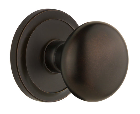 Grandeur Circulaire Rosette with Fifth Avenue Knob