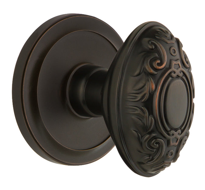 Grandeur Circulaire Rosette with Grande Victorian Knob