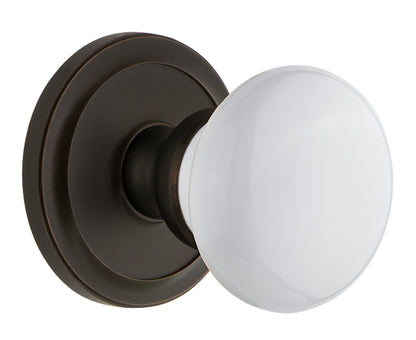 Grandeur Circulaire Rosette with Hyde Park Knob